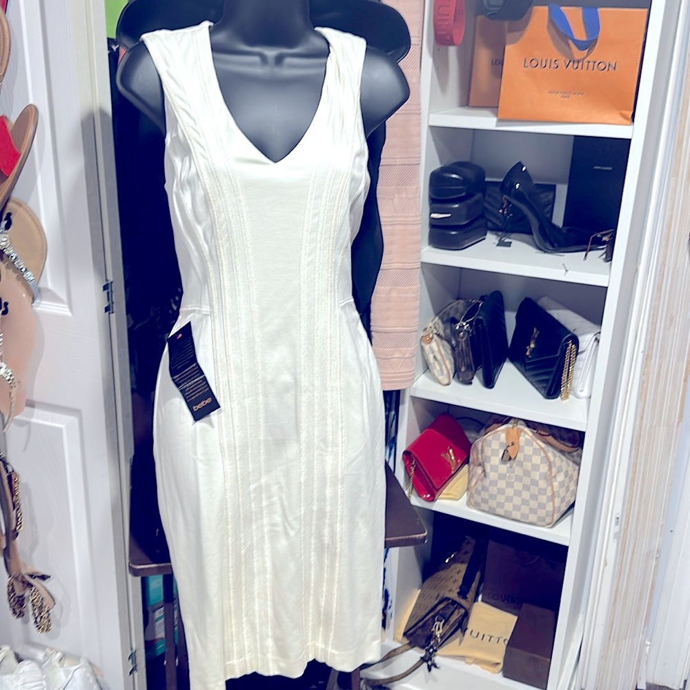 Stitch detail dress